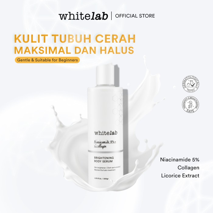 Whitelab Brightening Body Serum - Pelembap Pencerah Kulit Badan BPOM Original