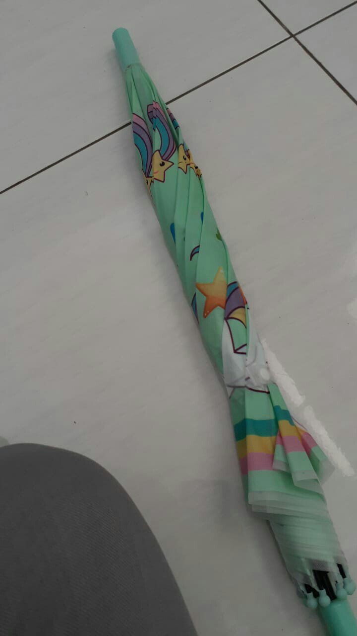 Payung Anak Unicorn / Tongkat / Dof / Plastik - 1171