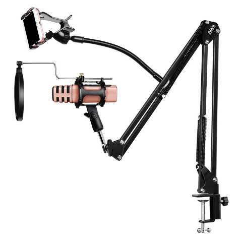 HOCO P7 Microphone Condenser Lazypod Stand with Smartphone Holder