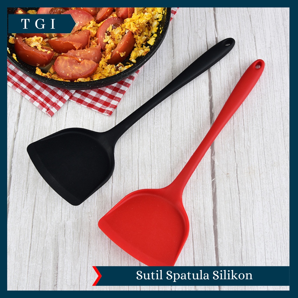 TGI - SILICONE UTENSIL SPATULA / SPATULA SILICON / UTENSILE TURNER / SUTIL SILIKON TAHAN PANAS