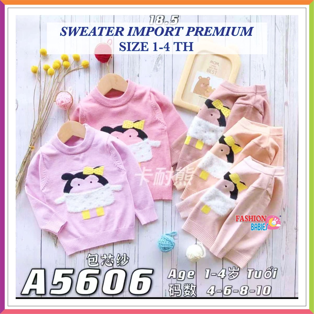 ❤ Fashionbabies ❤ SWEATER RAJUT IMPOR PREMIUM OBLONG KARAKTER