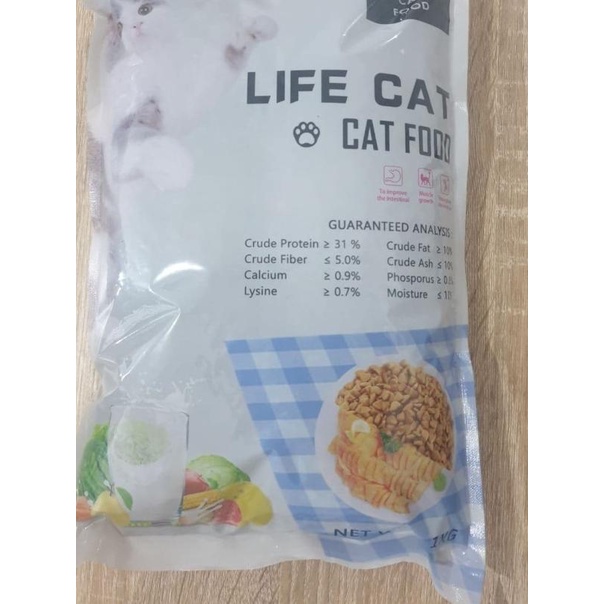 Dry Food Life Cat 1 Kg / Life Cat 1kg / Makanan Kucing 1kg