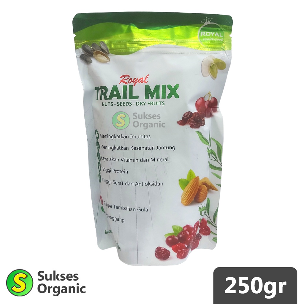 

Trail Mix (Nuts Seeds Dry Fruits) Royal 250gr