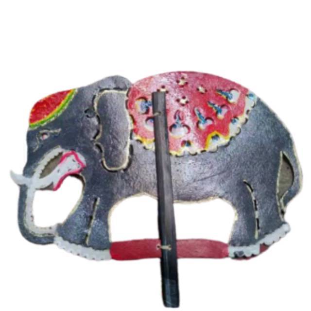 (BISA COD) PAJANGAN MINIATUR WAYANG KIDANGAN BENTUK GAJAH BAHAN KULIT SAPI ASLI MAINAN ANAK EDUKATIF