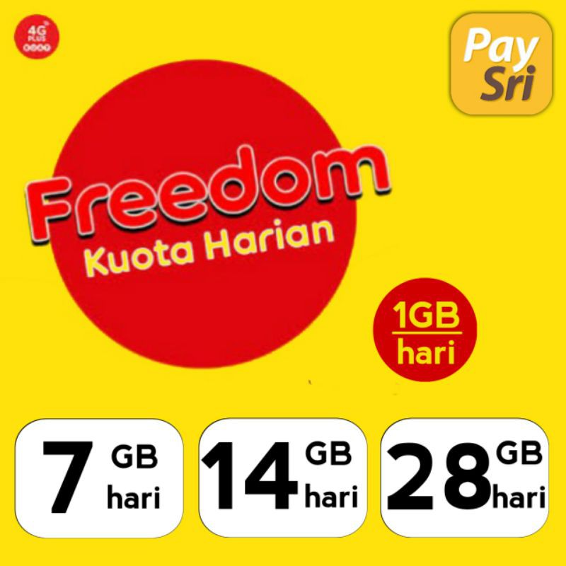[injek] Indosat Freedom Unlimited Harian 7GB 14GB 28GB