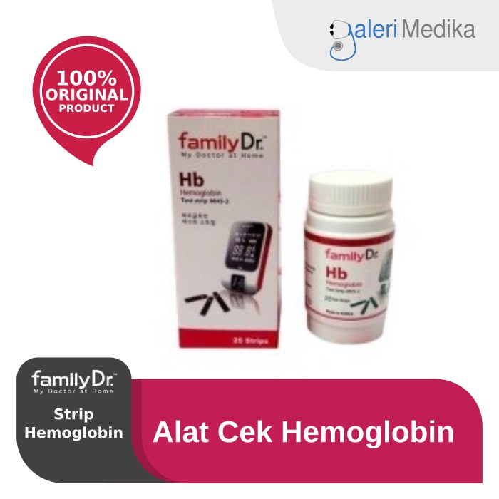 FamilyDr Strip Tes Hemoglobin / Hb -Hemoglobin Strip Test