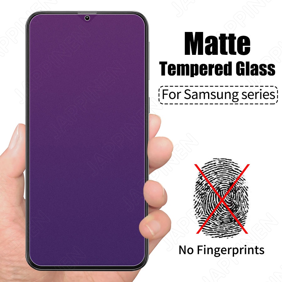 Pelindung Layar Tempered Glass Blue Light Matte Untuk Samsung Galaxy A72 A52 A32 A12 A31 A51 A71 A21S A10 A50 M21 M31