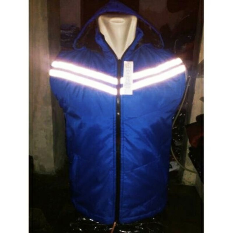 jaket rompi pria wanita body protector modis Reflektor (hitam, navy,merah, marun, biru, coklat)