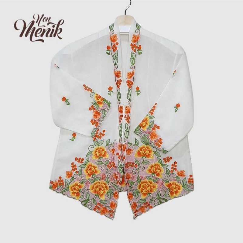 L KEBAYA ENCIM PUTIH GADING