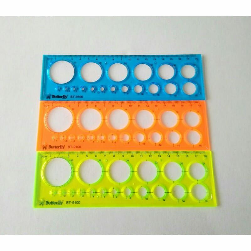 

Penggaris Cetakan Lingkaran Bulat Butterfly BT-9100