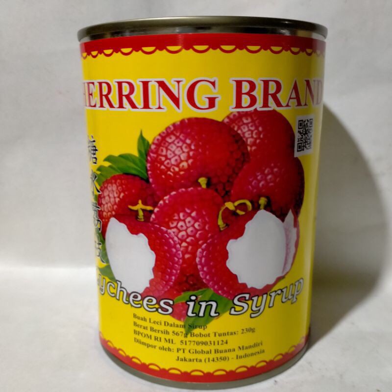 

Buah LYCHEE HERING BRAND 567gr (buah lychee dalam syrup)