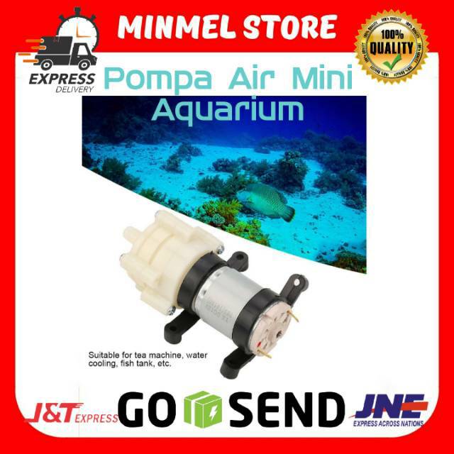 POMPA AIR MINI AQUARIUM IKAN FISH TANK 12V - WHITE