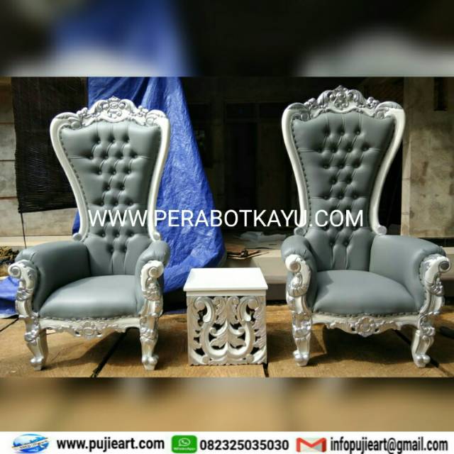 Satu Set Sofa Syahrini Kayu Jati, Kursi Teras Ukir Mewah Terbaru