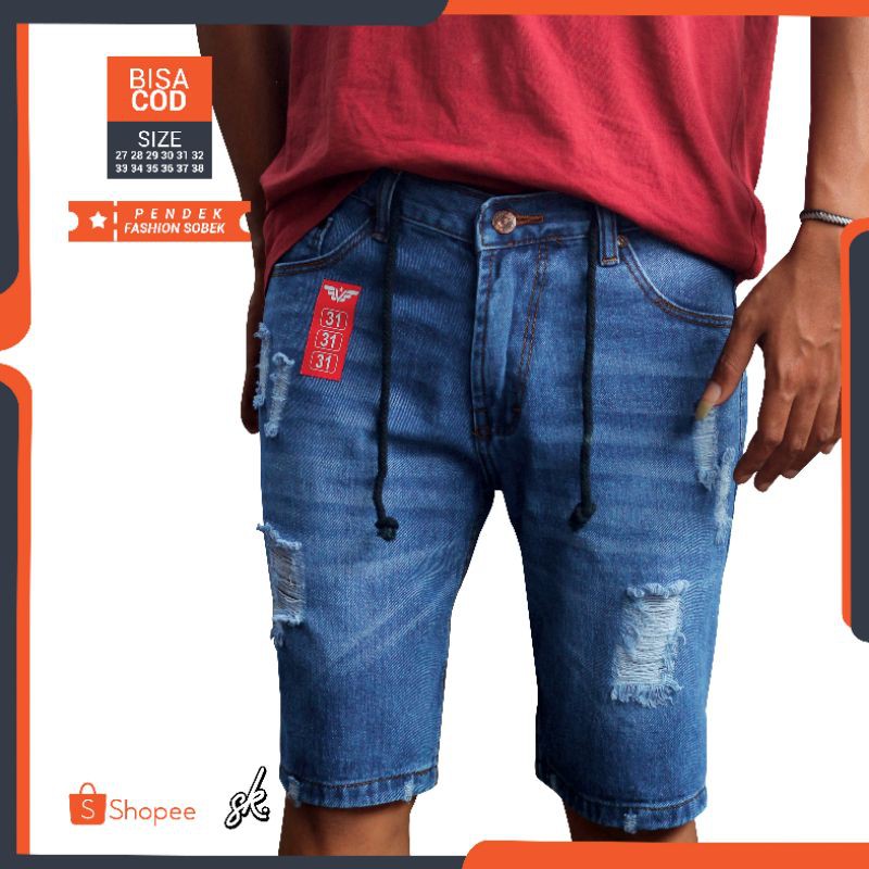 CELANA PENDEK JEANS SOBEK ORIGINAL