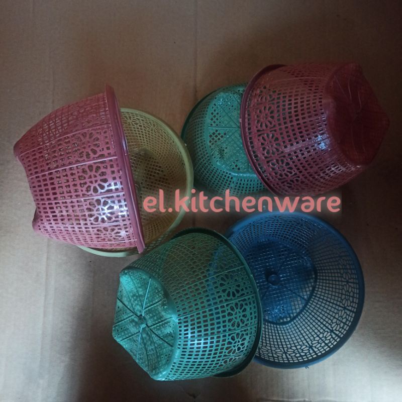 keranjang kecil cuci sayur sayuran buah buahan telor parcel - wadah besek bingkisan mini wakul hajat
