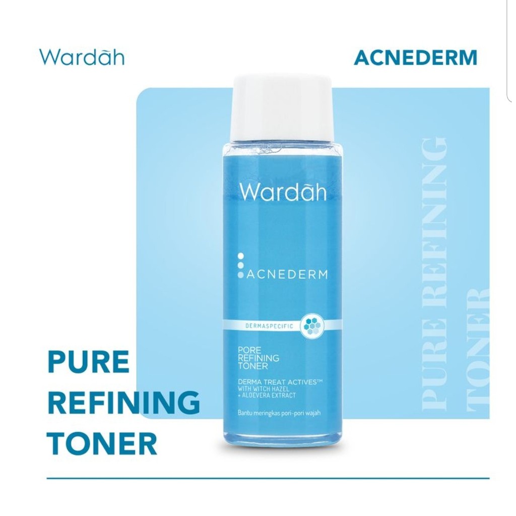 WARDAH Acnederm Pore Refining Toner 100ml Toner Wajah Toner Jerawat Wardah Acne Derm