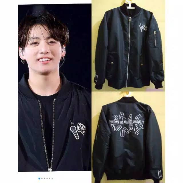 BOMBER JACKET BTS SPEAK YOURSELF JUNGKOOK