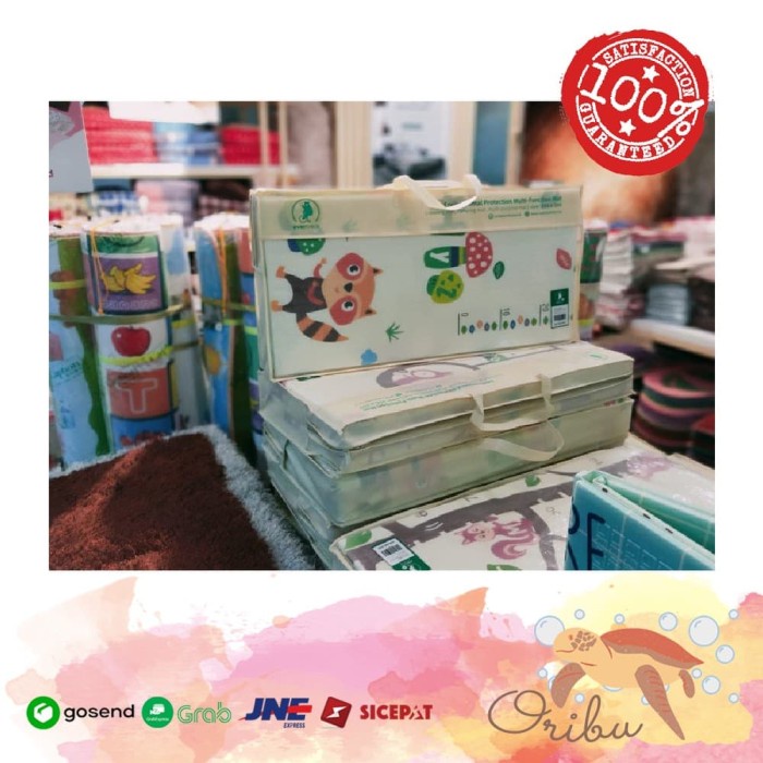 Tikar - Tikar Lipat Playmat Anak-Anak Bayi Motif Dua Sisi Berkualitas