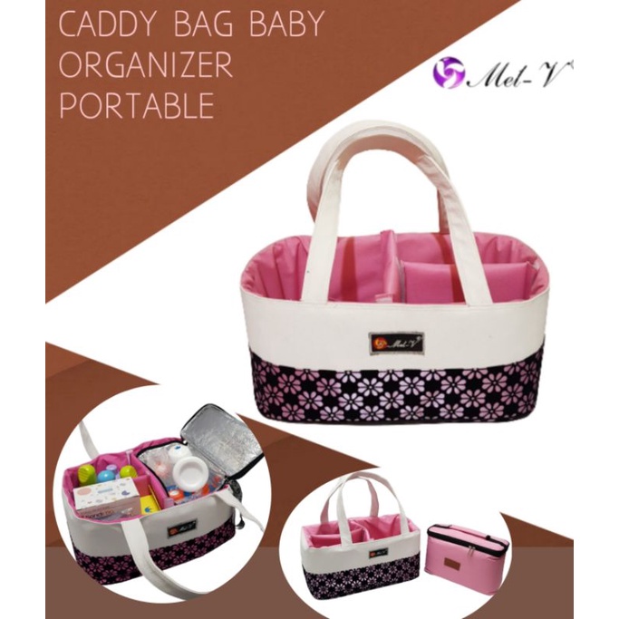 MEL-V CADDY BAG + COOLER BAG SET   //  TAS PERLENGKAPAN BAYI  //  ORGANIZER BABY BAG  // SY88 s1
