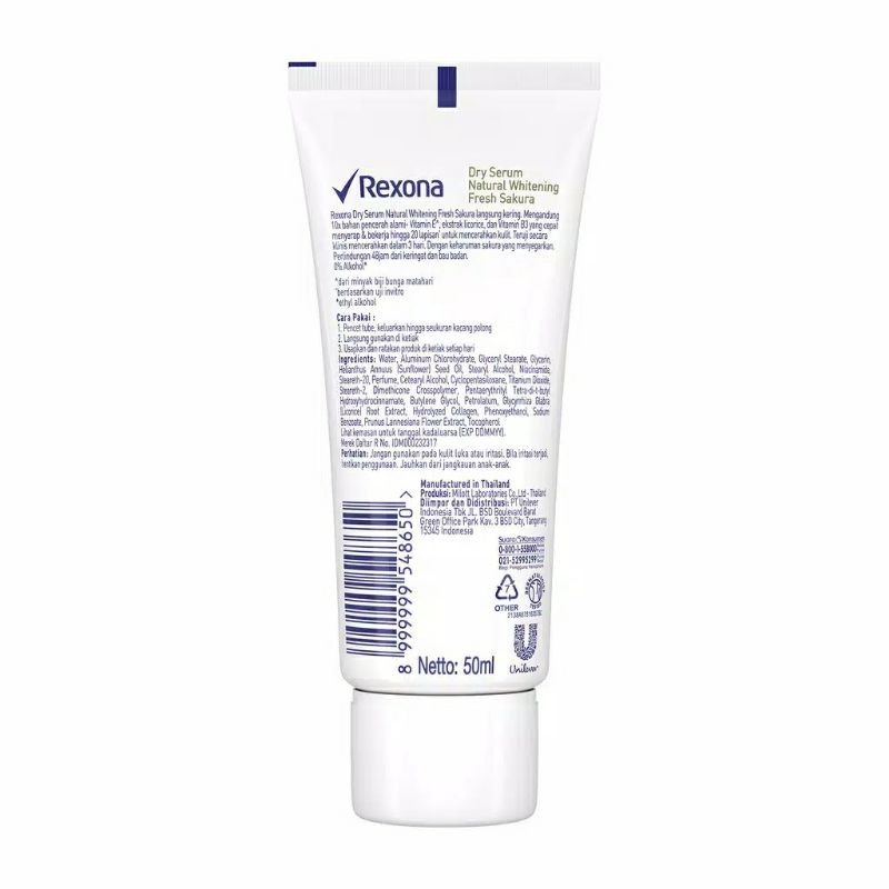 Rexona Dry Serum Natural Whitening Fresh Sakura 50ml