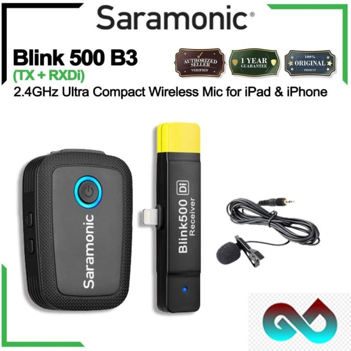 Saramonic Blink 500 B3 (TX+RXDi) Mini Wireless Mic for iPhone iPad