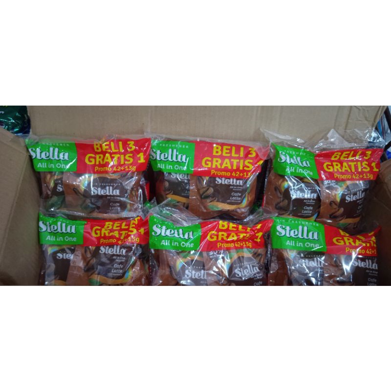 Stella All In One Caffe Latte 42 + 13 gr PROMO BELI 3 PCS GRATIS 1 PCS
