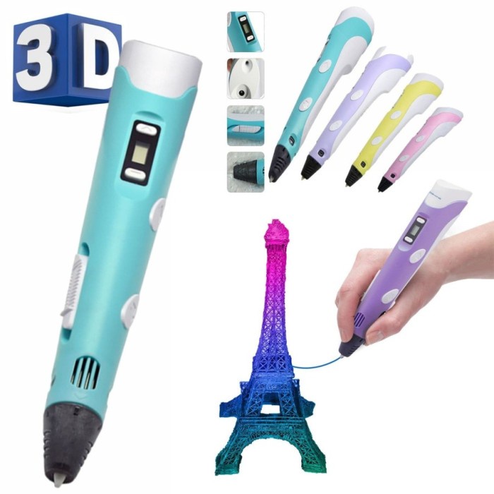 

3D Pen Pena 3 Dimensi Mainan Menggambar Diy Drawing Pulpen 3D Bolpen