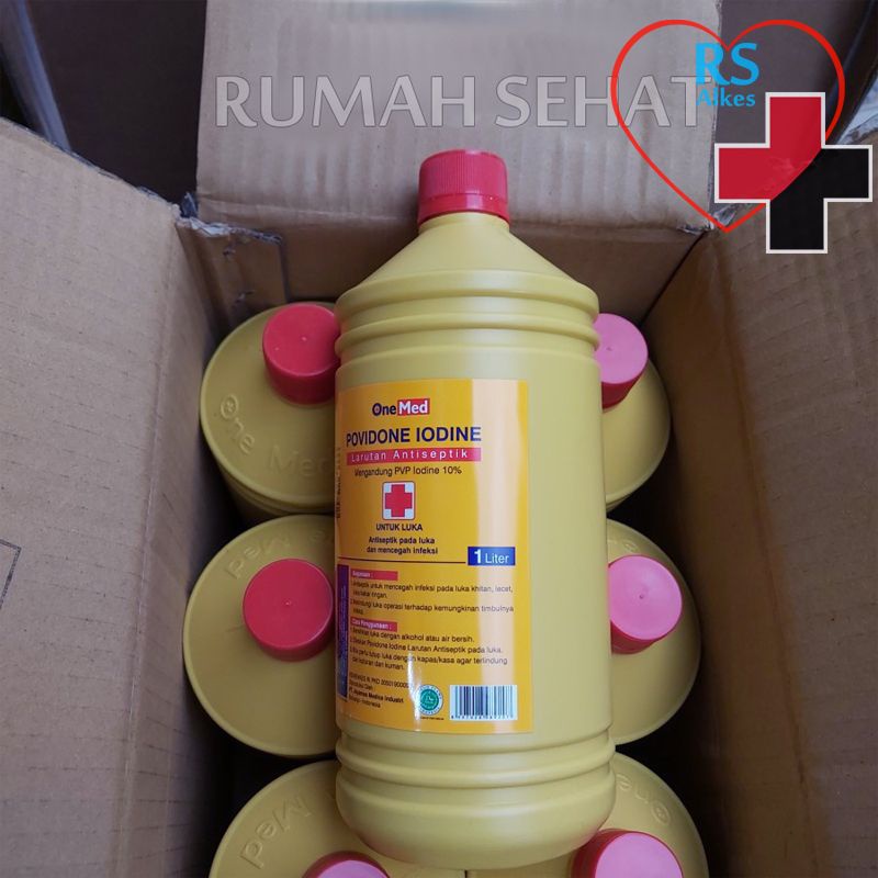 Povidone Iodine 1 Liter Betadine 1 Liter Obat Luka Povidone