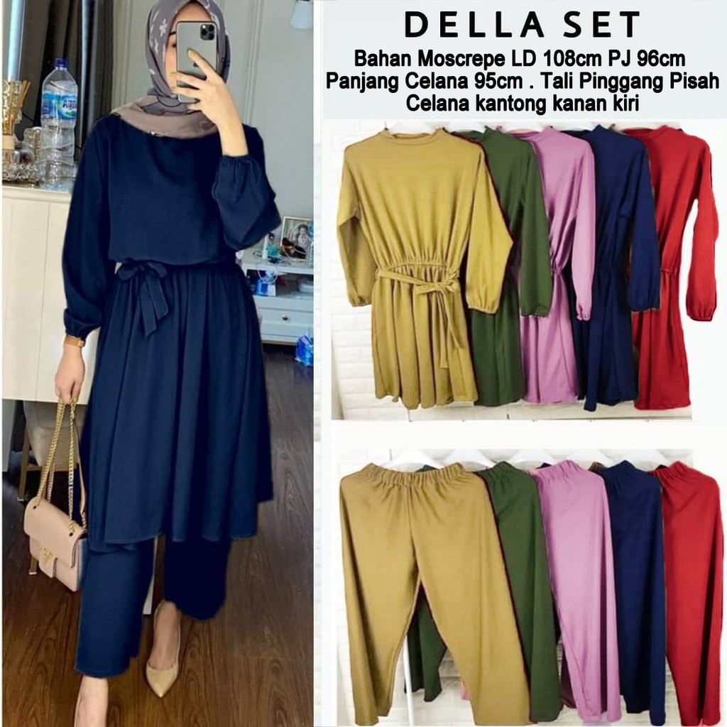 SETELAN SET TUNIK DELLA  04