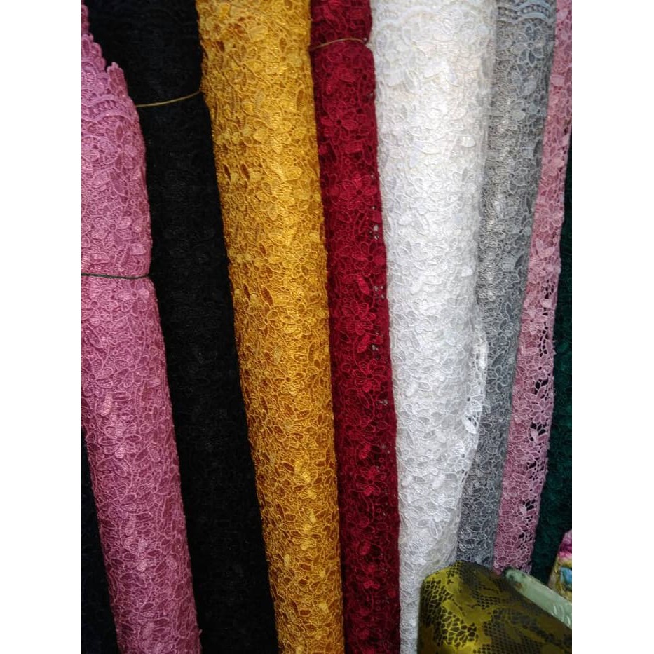 Jual Kain Bahan Brokat Prada Oki Low Price Shopee Indonesia