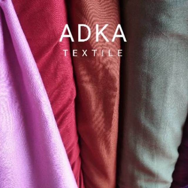 Kain katun rayon polos meteran(per 0.5m)