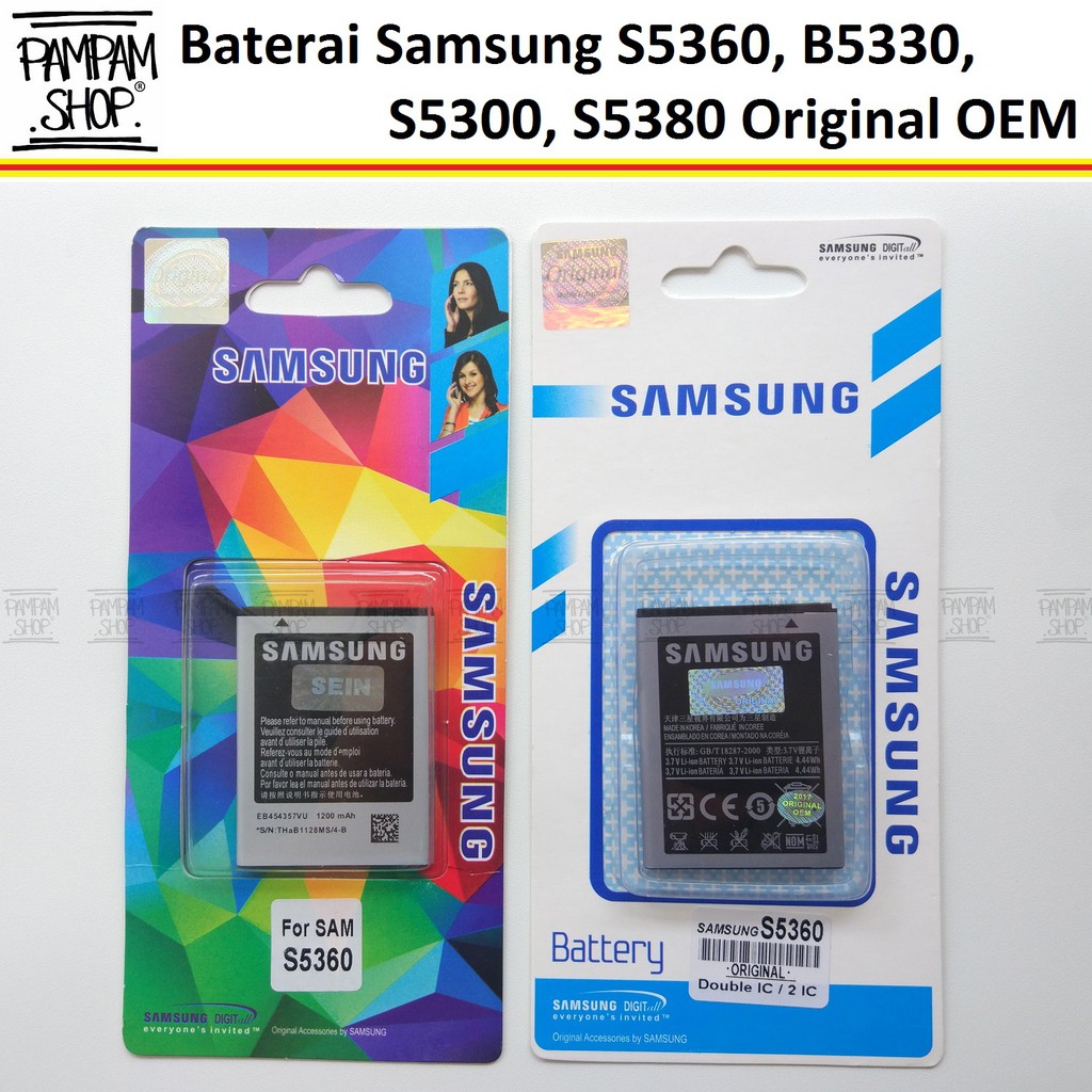 Baterai Handphone Samsung Galaxy Chat B5330 Original | Battery, Batrai, Batre, B 5330, HP, SEIN