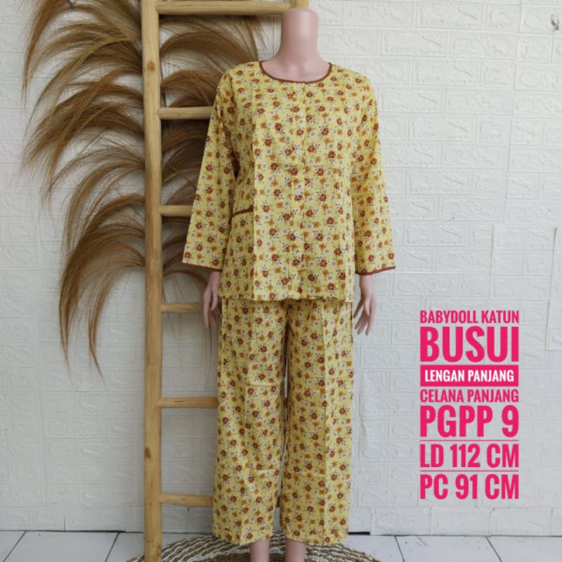 Piyama Lengan Panjang Katun  PRETTY GIRL / Babydoll