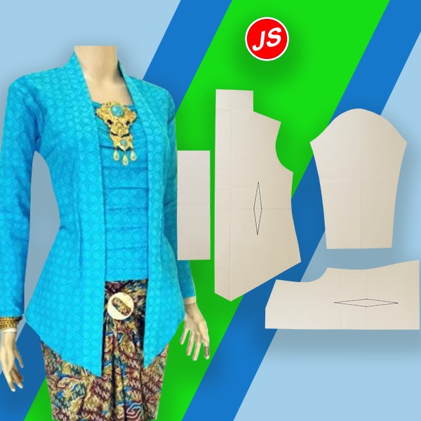 Pola Instan Kebaya Kutu Baru [ Pola Baju Jamblang Studio ]  Shopee