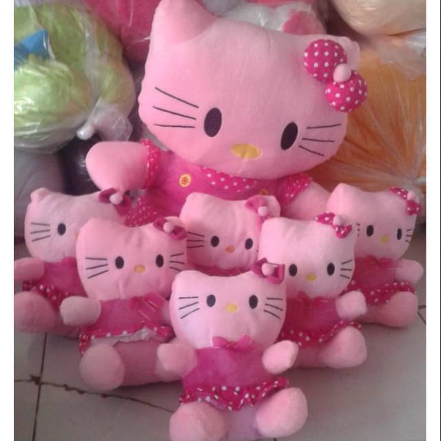 Boneka hello kitty beranak 6