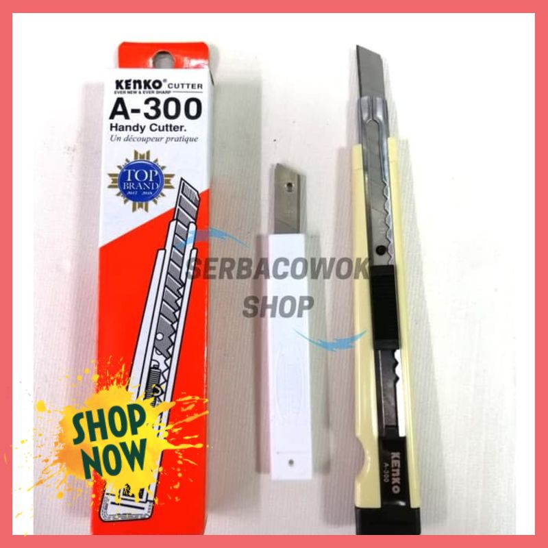 

HOT Paket Pisau Cutter KENKO A300 Kecil + Isi Cutter 1 pak Cutting Knife