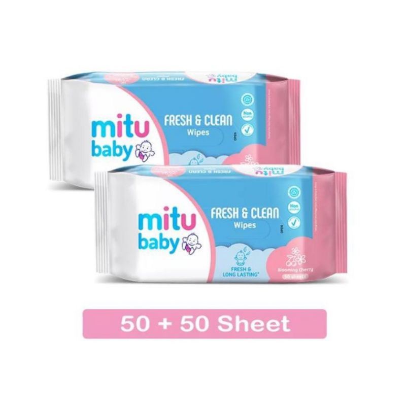 BUY 1 GET 1 MITTU BABY TISSUE BASAH 50's + 50's || Mitu Tisu Basah Bayi Terlaris