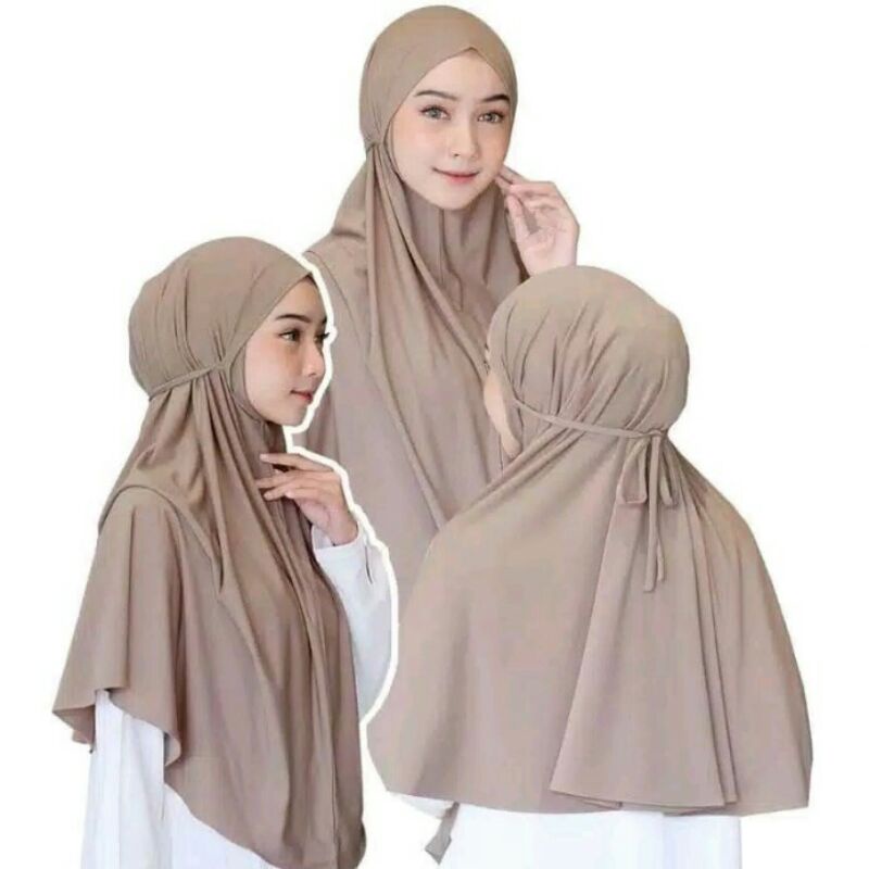 BERGO JERSEY INSTAN TALI/HIJAB INSTAN/HIJAB JERSEY