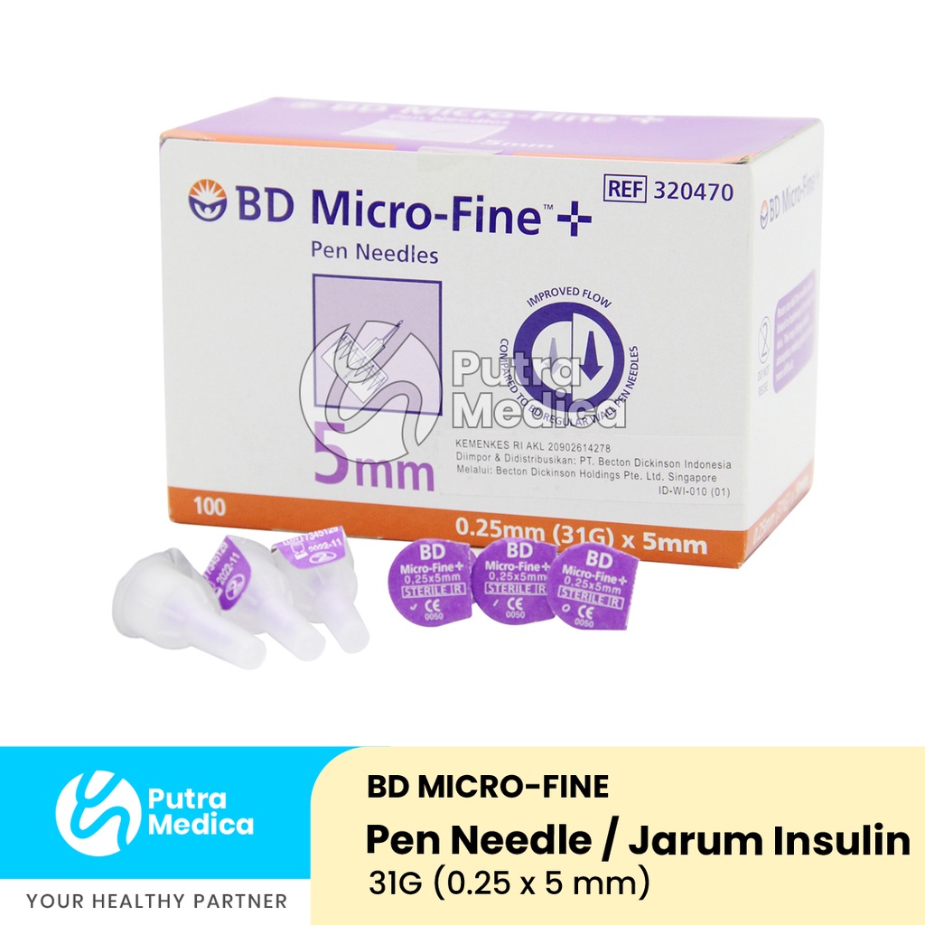 BD Micro-Fine Pen Needles 31Gx5mm - 5pcs / Insulin Diabetes Needle