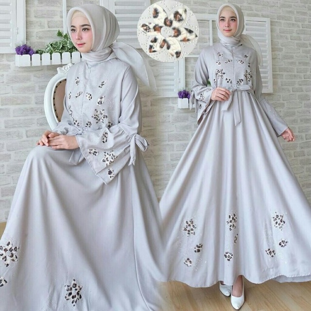 Ready 7 warna IS- Aulia Maxi / Maxi syari / maxi hijab wanita murah