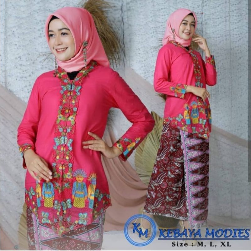 Terlaris / kebaya encim bordir /encim Betawi / encim ondel ondel / atasan kebaya