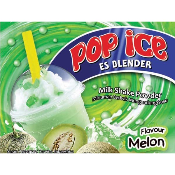 Jual Pop Ice Es Blender Sachet Minuman Serbuk Susu 24 Gr Rasa Melon Shopee Indonesia 6570