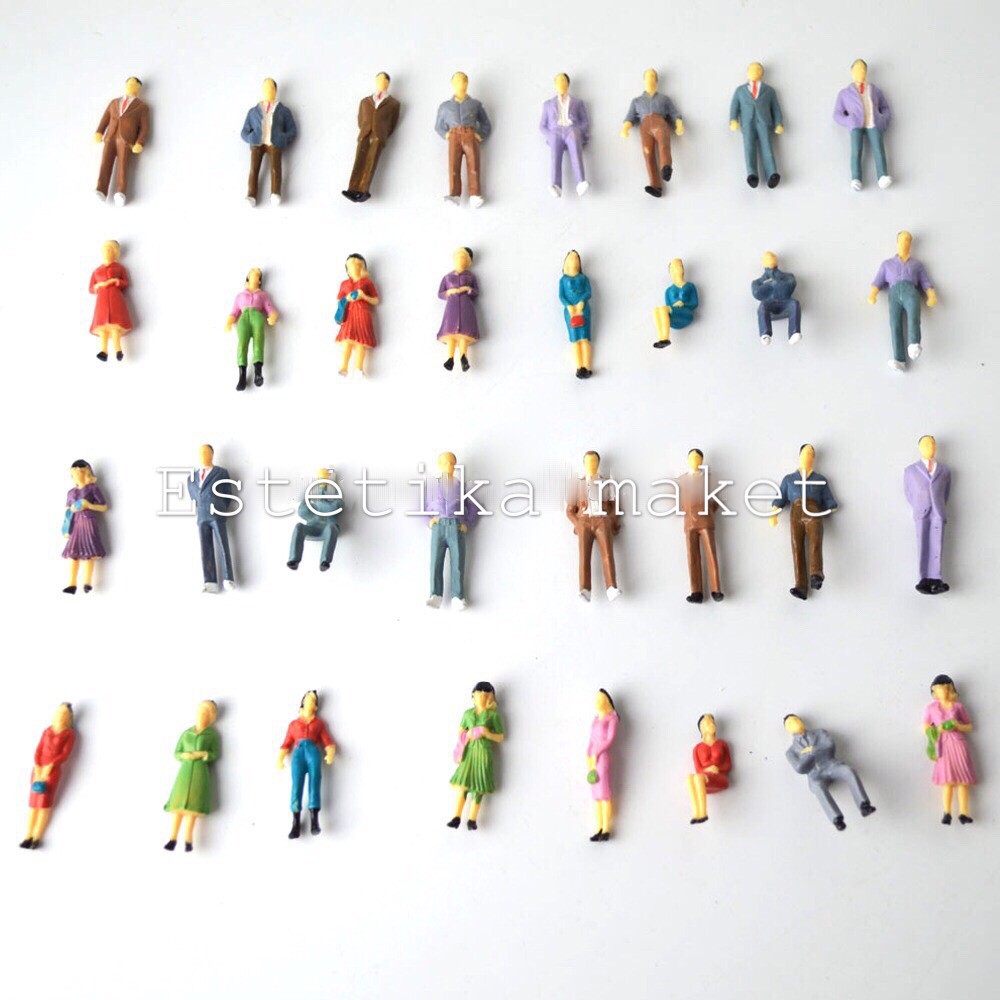 figure / orang-orangan maket skala 1 : 200