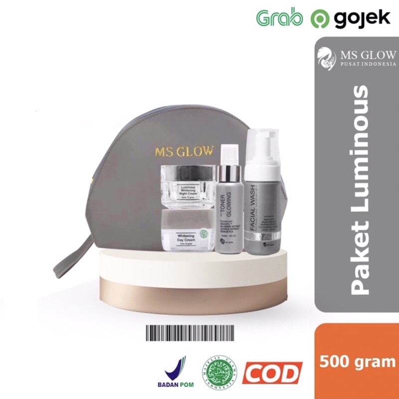MSGLOW MS GLOW PAKET LUMINOUS SERIES DAY CREAM BB CREAM WHITE CELL DNA
