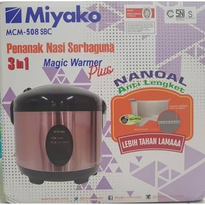 Magic Com Miyako Anti Lengket MCM-508SBC / 508sbc