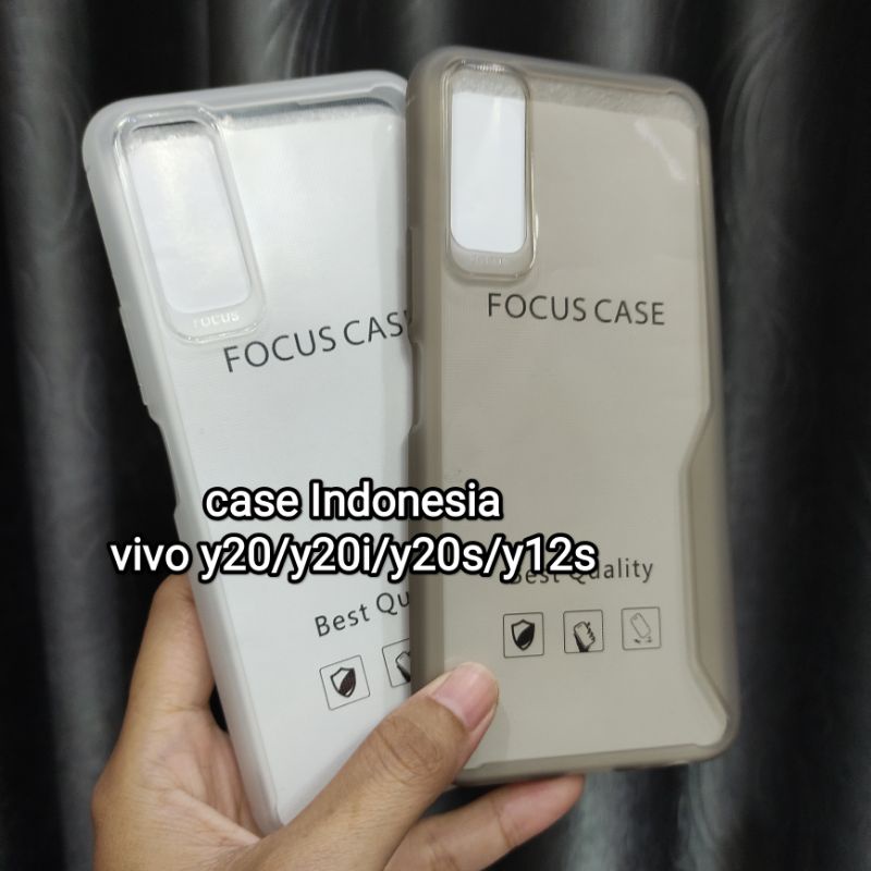 Soft Case Silikon Focus Case Transparan Vivo Y20 Vivo Y20s Vivo Y20i Vivo Y12s
