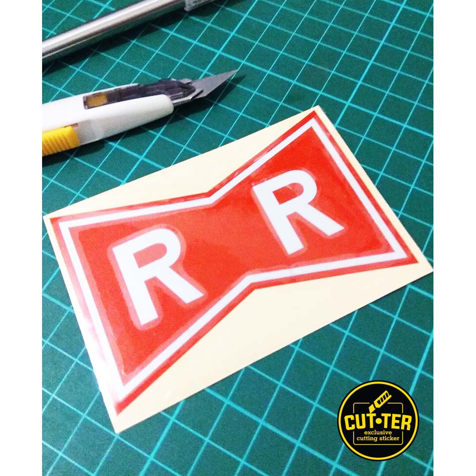 

cutting sticker RED RIBBON logo