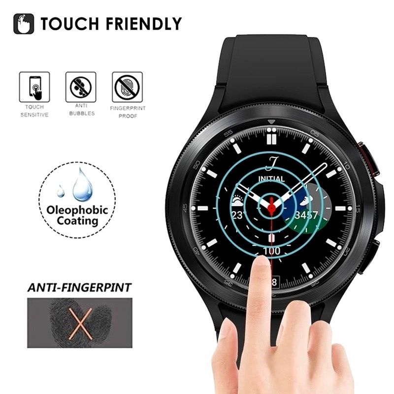 Tempered Glass Samsung Galaxy Watch 4 40mm 44mm 40 44 mm Antigores Screen Protector Guard