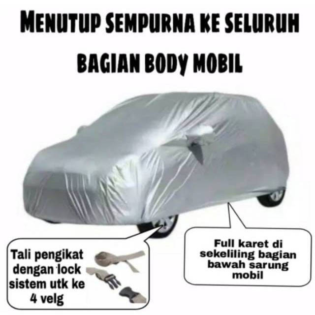 Cover Mobil Rush Sarung Mobil LATEX Aman untuk Warna Putih