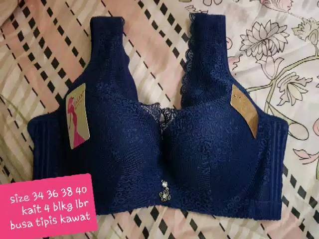 TALLY Bra Penekan Lemak Brokat 8117 JUMBO Cup D Original